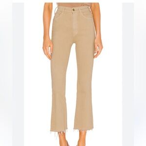 MOTHER Tan Flare Jeans